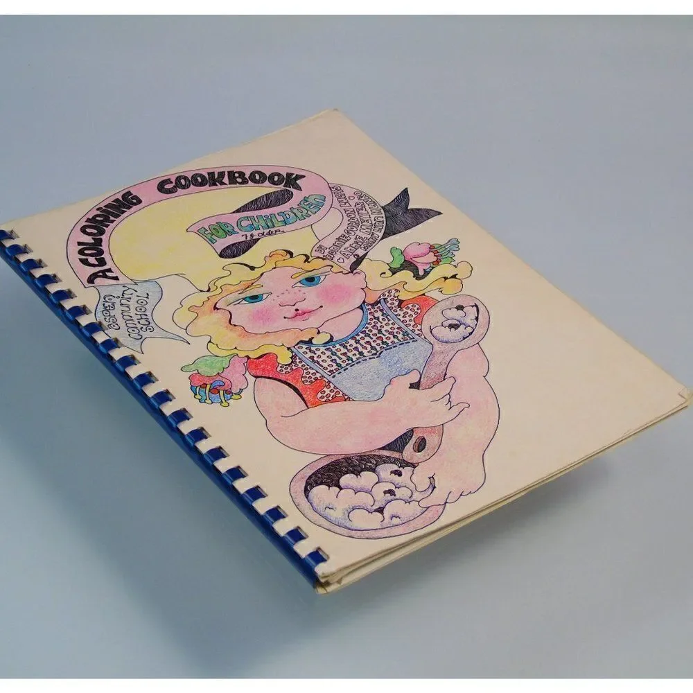 Children Cookbook Vintage 1974 A Coloring Recipe Book Aspen Colorado Kids Book